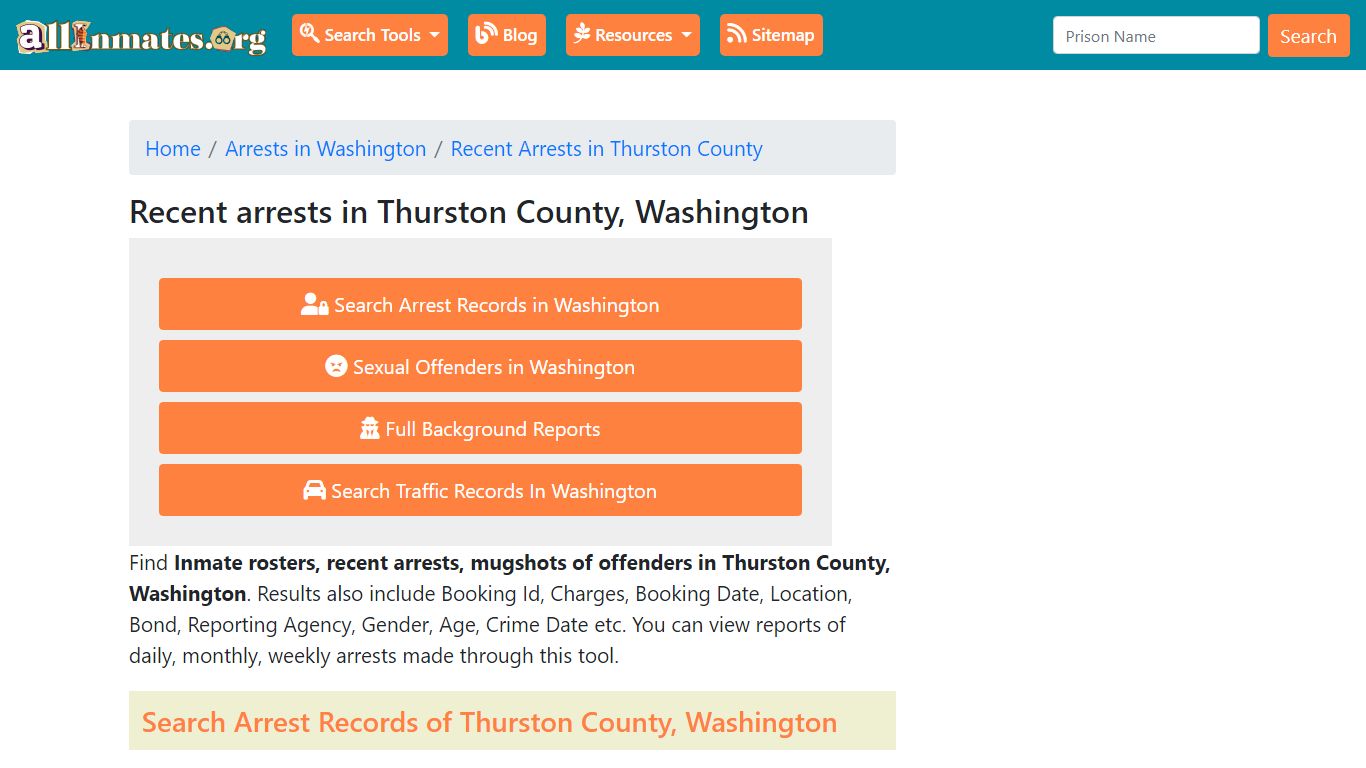 Recent arrests in Thurston County, Washington | Mugshots, Rosters ...